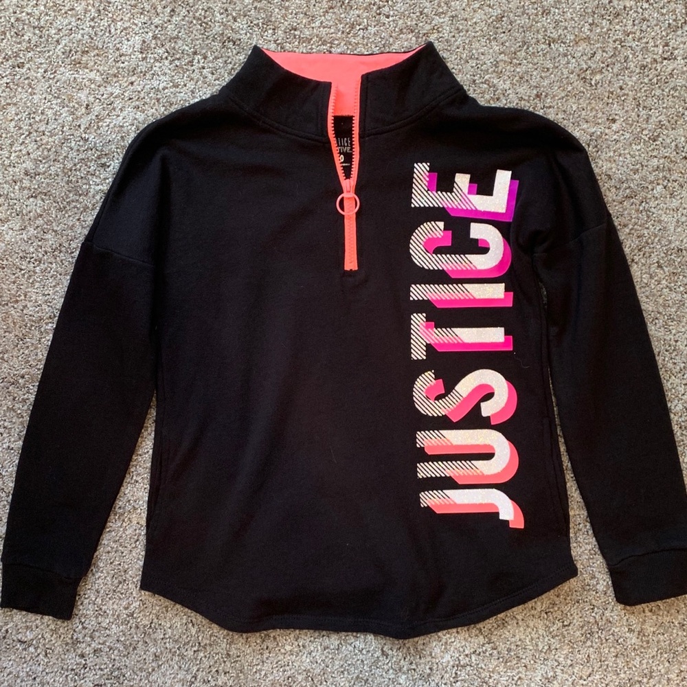 Girls Justice Quarter Zip Top